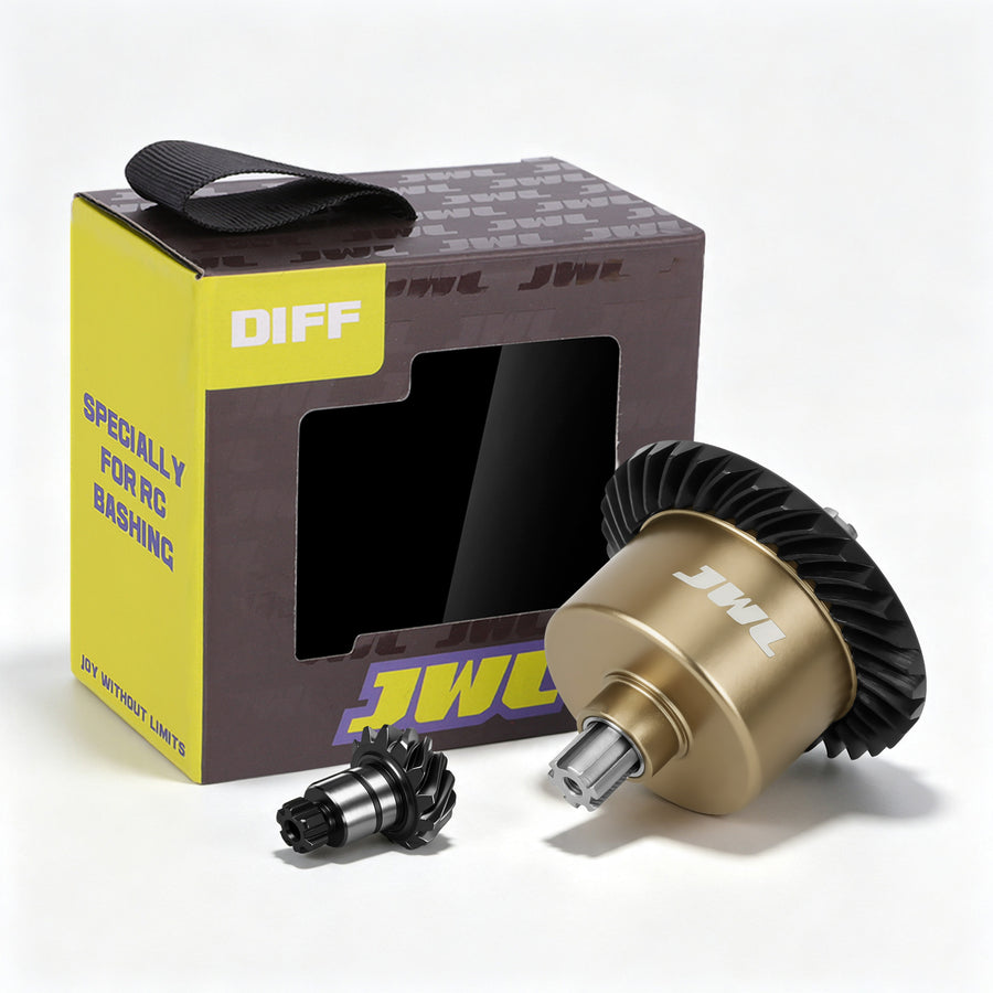 JWL 37T Full Metal Front/Rear Differential with 13T Input Spiral Gear for ARRMA 1/10 3S Series