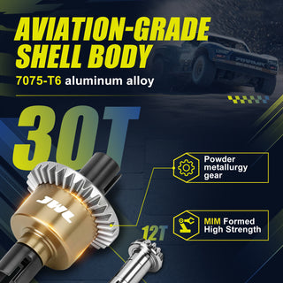 JWL 30T Front Differential with 12T Input Gear for ARRMA GROM Series