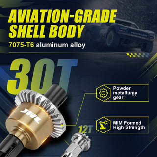 JWL 30T Rear Differential with 12T Input Gear for ARRMA GROM Series