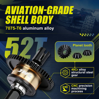 JWL 52T 10WCST Center Differential for ARRMA 6S Series Upgrades Parts