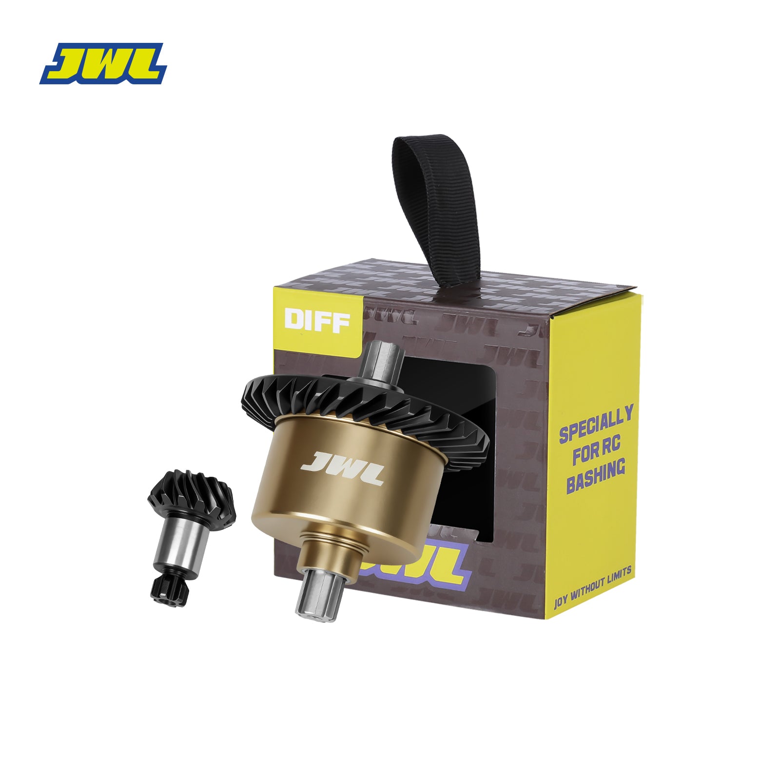 JWL Full Metal 34T Front/Rear Differential with 14T Input Spiral Gear for ARRMA 1/10 3S Series