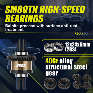 JWL 39T Full Metal Front/Rear Differential with 13T Input Spiral Gear for ARRMA 8S Series