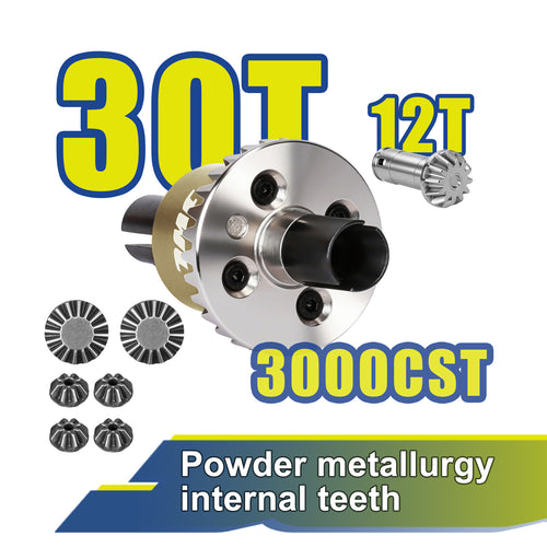JWL 30T Front Differential with 12T Input Gear for ARRMA GROM Series