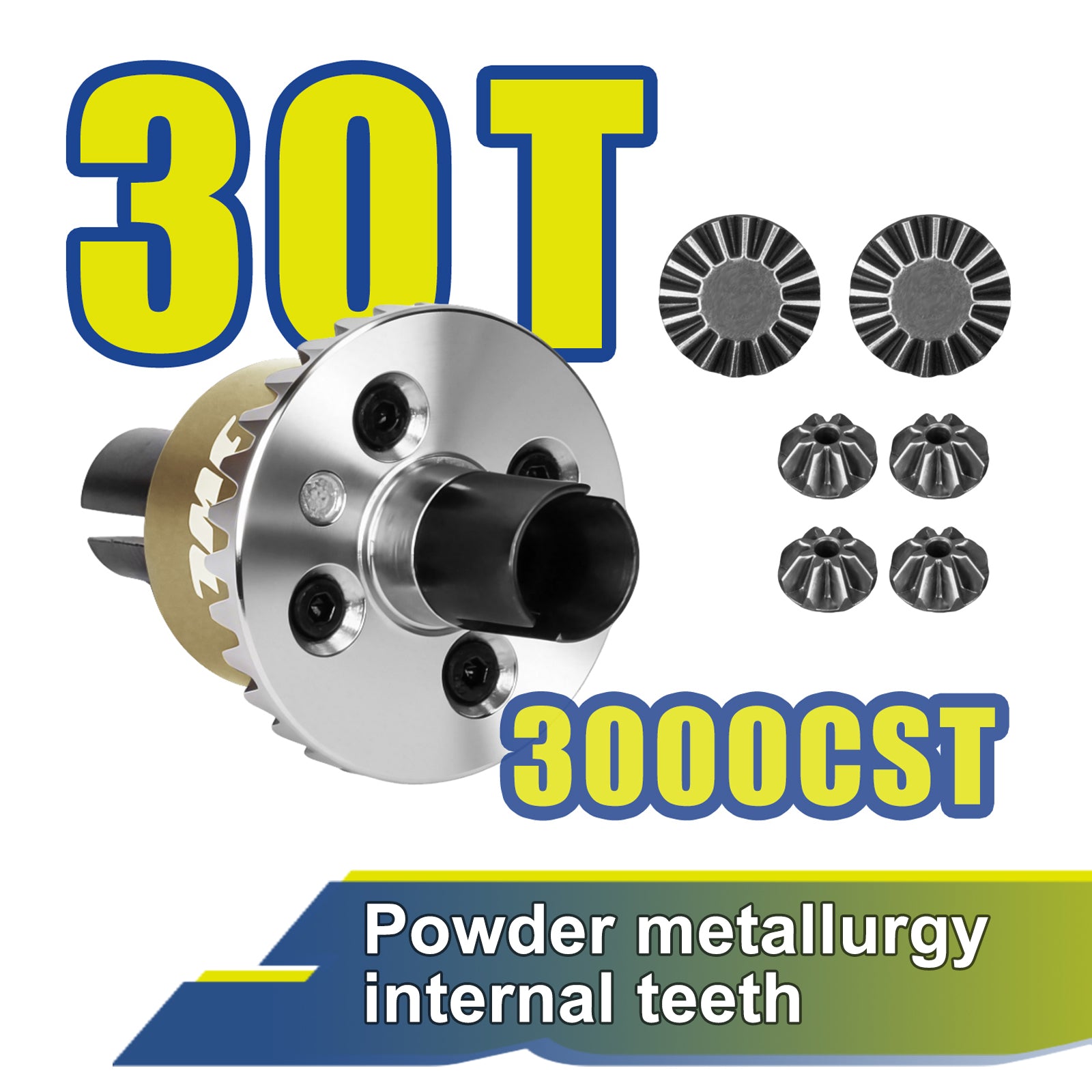 JWL 30T 3000CST Front/Rear Differential for ARRMA GROM Series