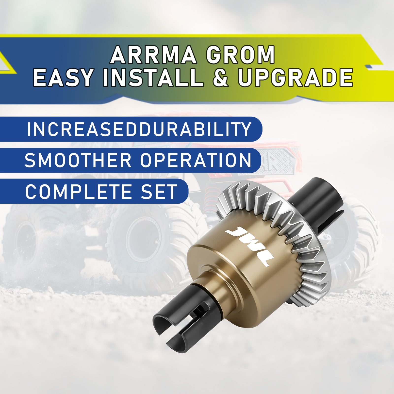 JWL 30T 3000CST Front/Rear Differential for ARRMA GROM Series