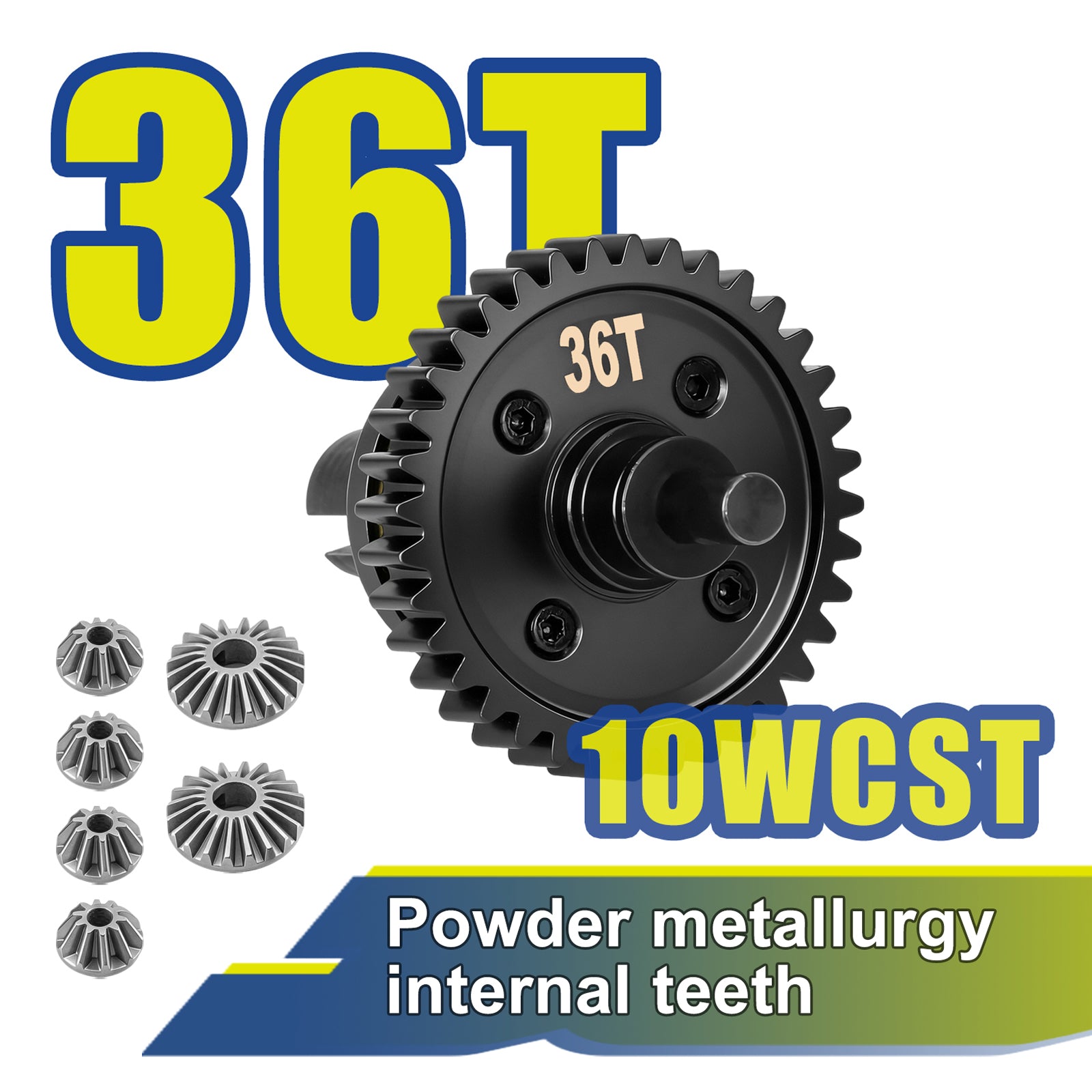 JWL 36T Full Metal Center Differential for LOSI BAJA REY Series Upgrades