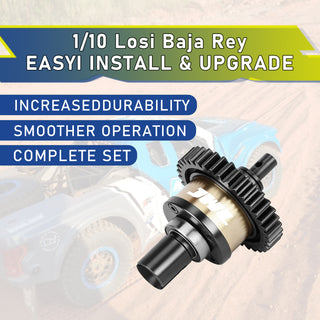 JWL 36T Full Metal Center Differential for LOSI BAJA REY Series Upgrades