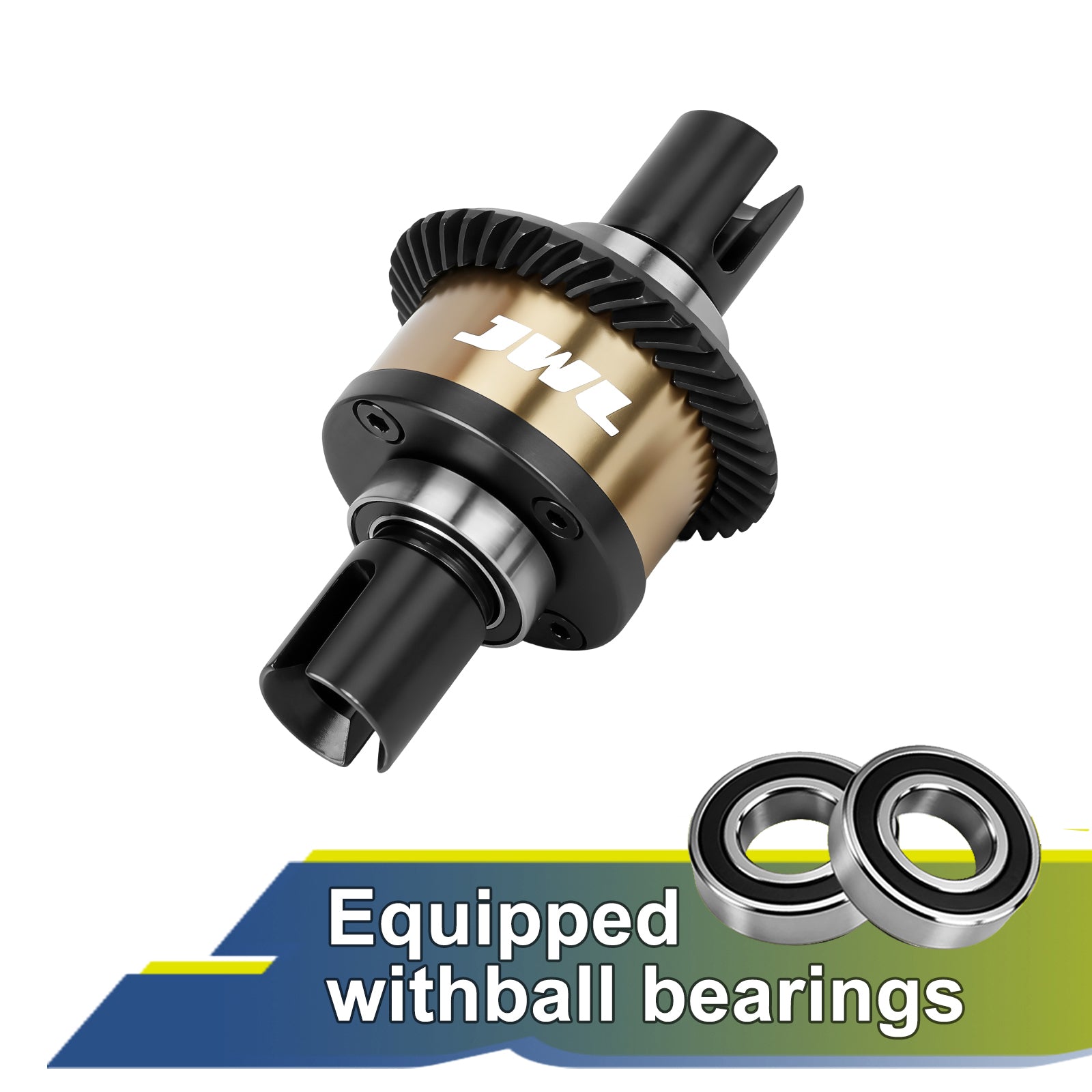 JWL 40T Front Differential with 14T Input Spiral Gear for LOSI BAJA REY Series