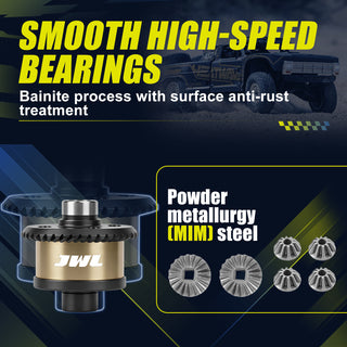 JWL 40T Rear Differential with 14T Input Spiral Gear for LOSI BAJA REY Series