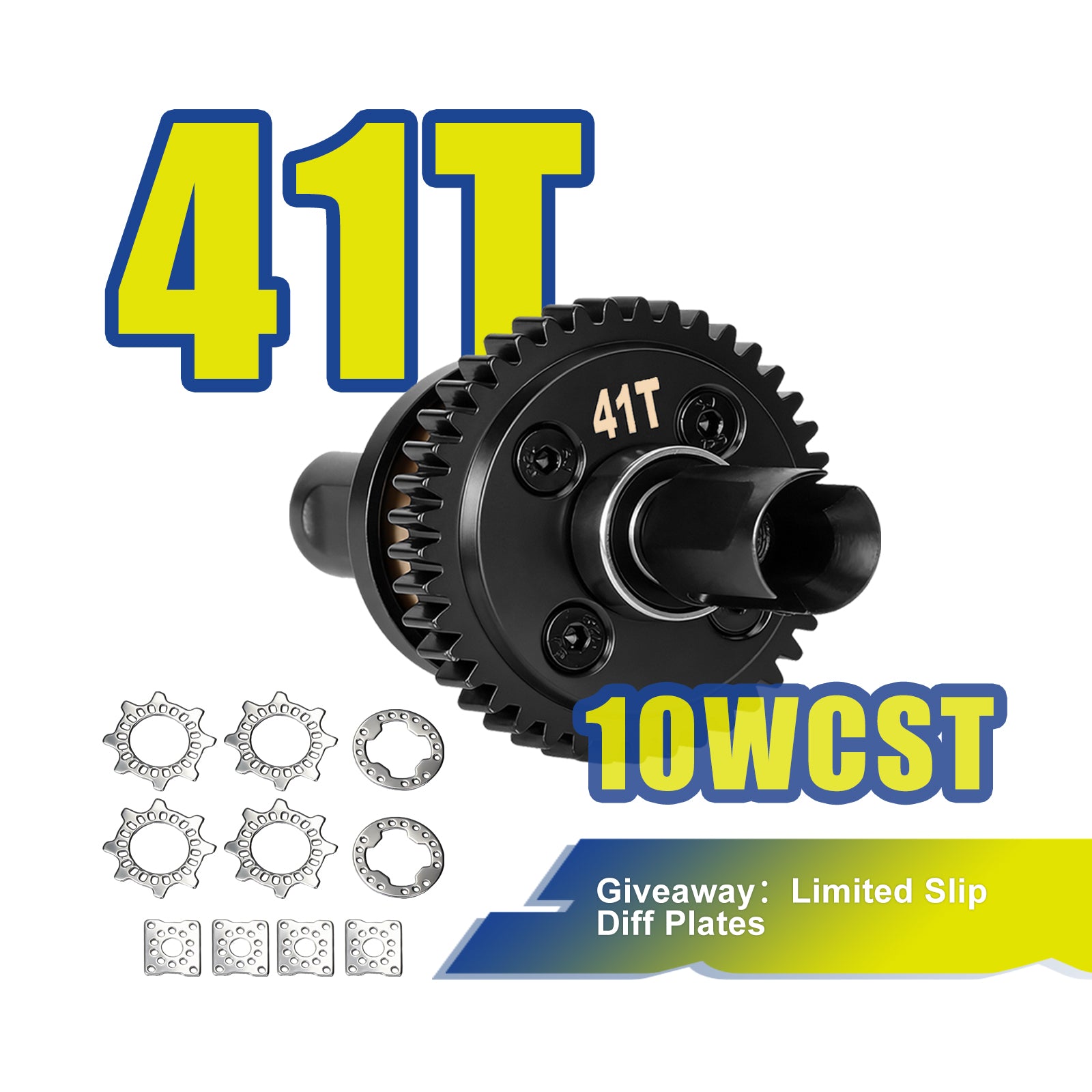 JWL Full Metal Split Center Differential 41T 10WCST for ARRMA 6S Series Upgrades Parts