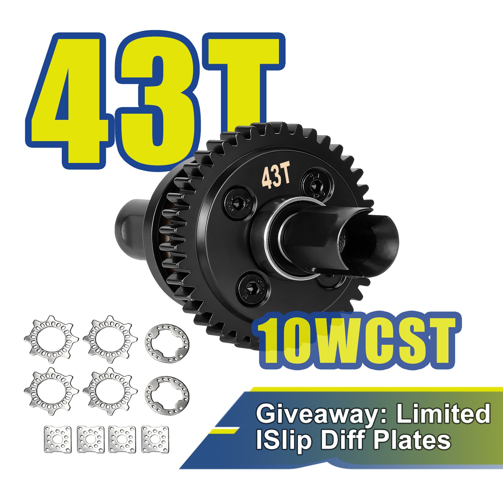 JWL 43T 10WCST Center Differential for ARRMA 6S Series Upgrades Parts