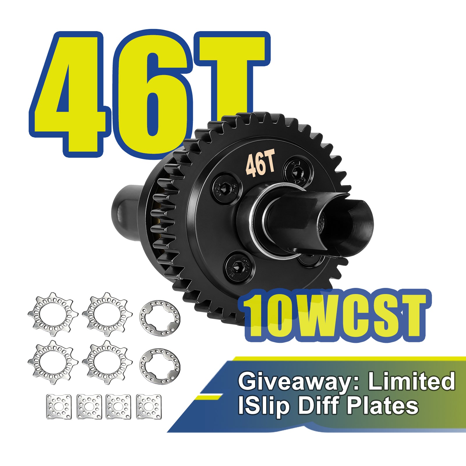 JWL 46T 10WCST Center Differential for ARRMA 6S Series Upgrades Parts