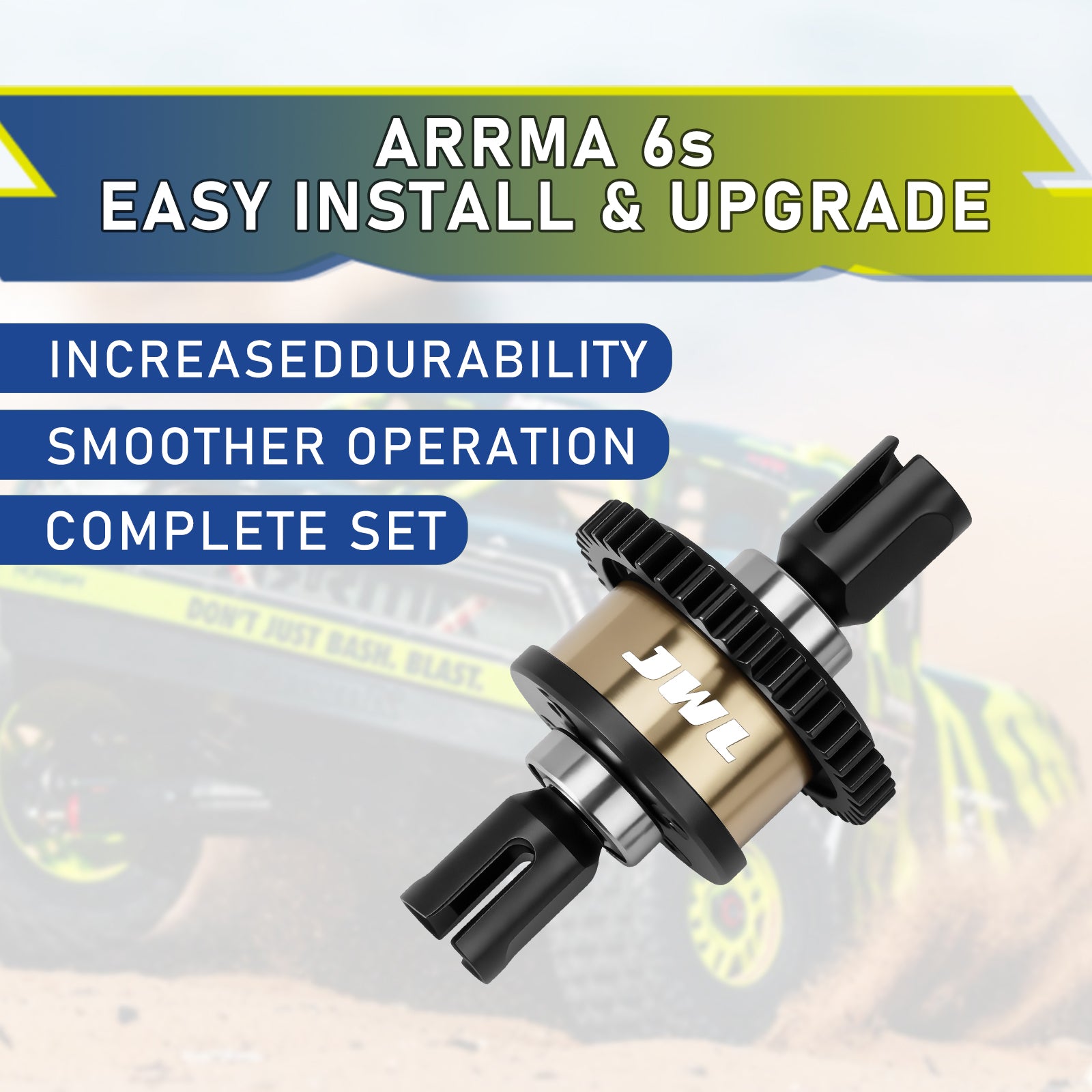 JWL 46T 10WCST Center Differential for ARRMA 6S Series Upgrades Parts