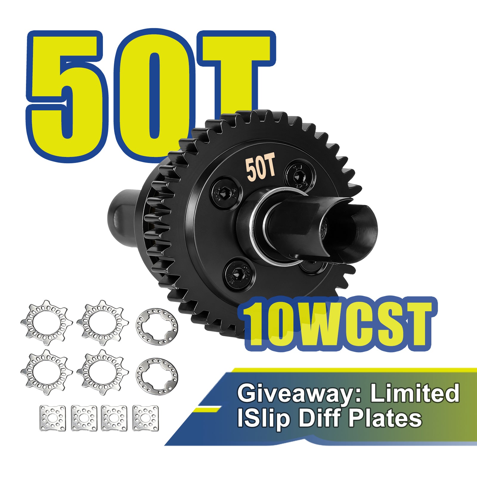 JWL 50T 10WCST Center Differential for ARRMA 6S Series Upgrades Parts