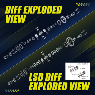 JWL 50T 10WCST Center Differential for ARRMA 6S Series Upgrades Parts