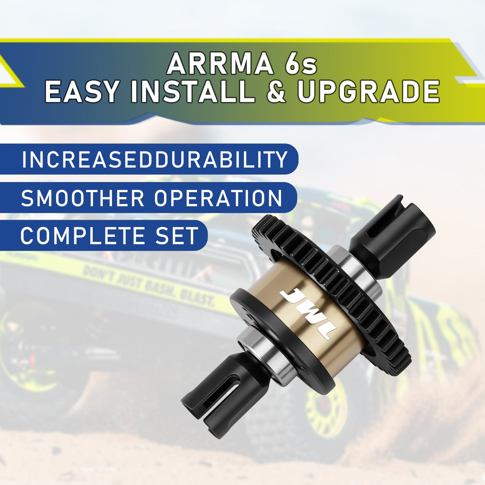 JWL 52T 10WCST Center Differential for ARRMA 6S Series Upgrades Parts